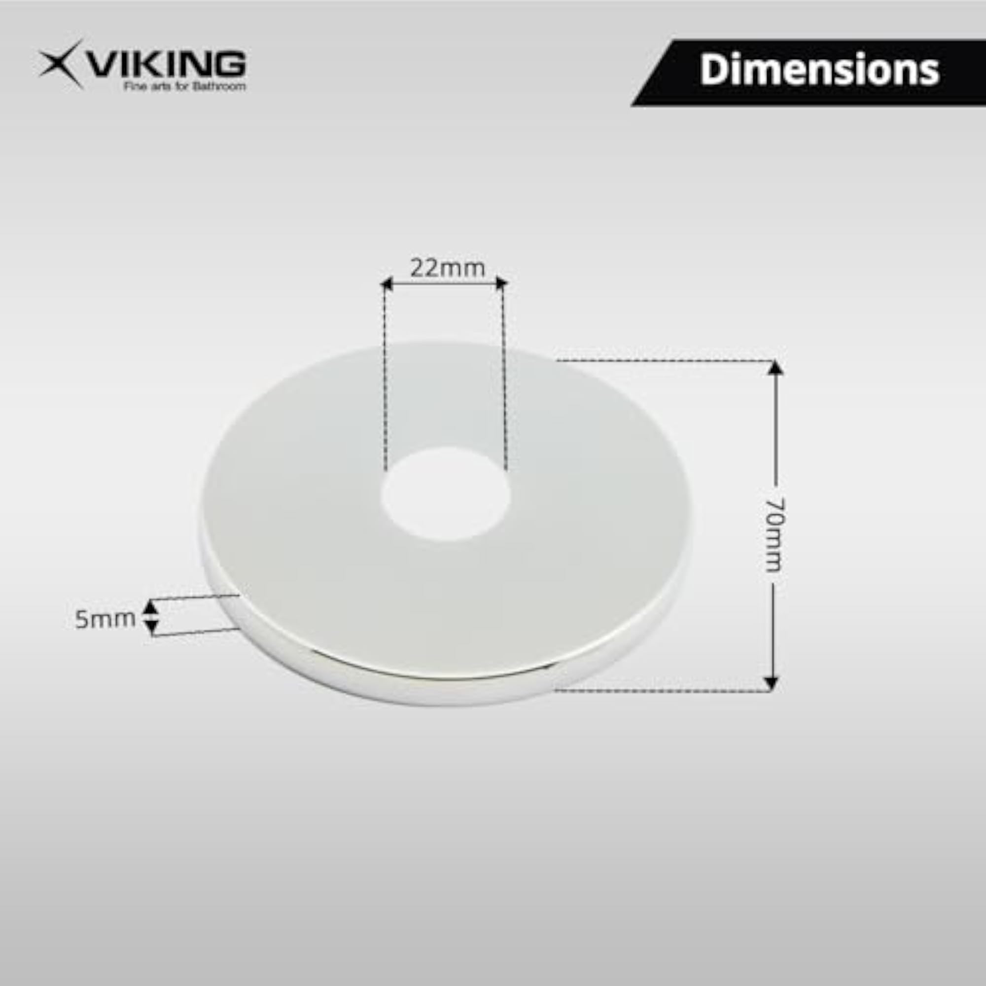 Brass Flange Flora - 15mm Thread Size